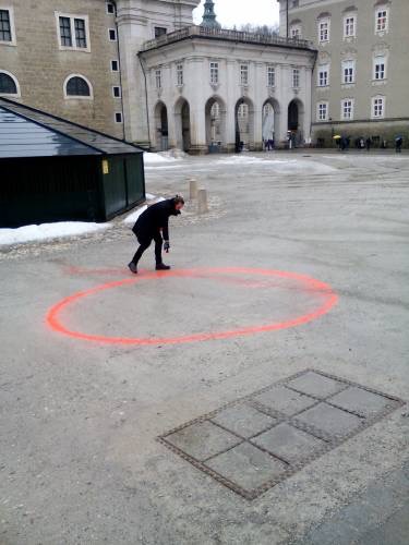 Daniel Toporis am Residenzplatz